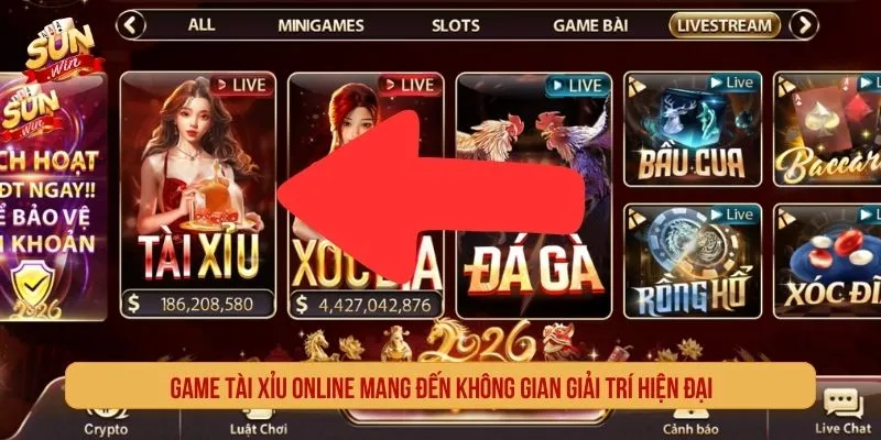 Game tài xỉu online mang đến không gian giải trí hiện đại