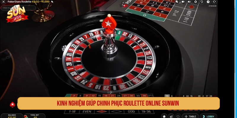 Kinh nghiệm giúp chinh phục roulette online SUNWIN 