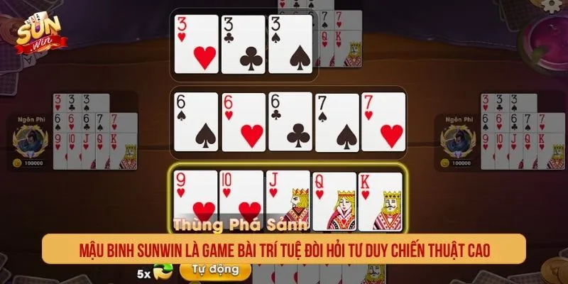 Mậu Binh Sunwin Sân Chơi Xếp Chi Chiến Thuật Đỉnh Cao Mậu binh SUNWIN là game bài trí tuệ đòi hỏi tư duy chiến thuật cao