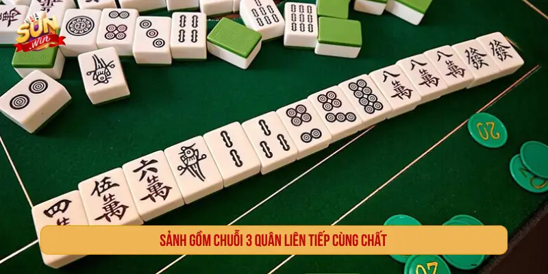 Sảnh gồm chuỗi 3 quân liên tiếp cùng chất